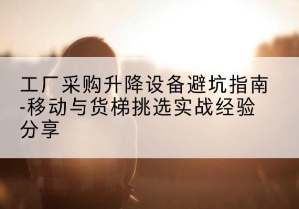 锦州移动式升降机怎么选-工厂采购升降设备避坑指南-移动与货梯挑选实战经验分享